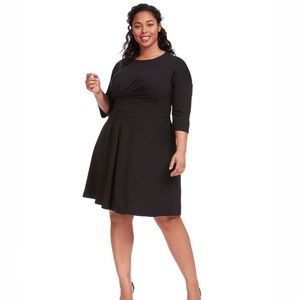 Eloquii Pleat Detail Dress